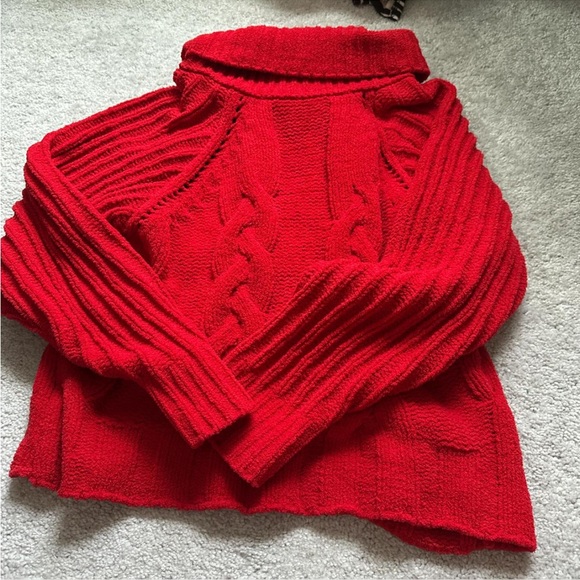 Harper Sweaters - Harper Vibrant Red Turtleneck Sweater